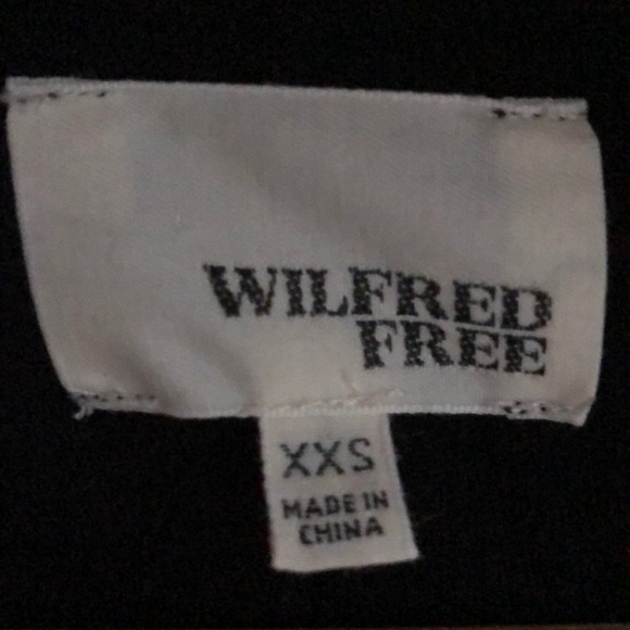 Aritzia Wilfred Free Black Mini Dress w Tie Back - Picture 4 of 4